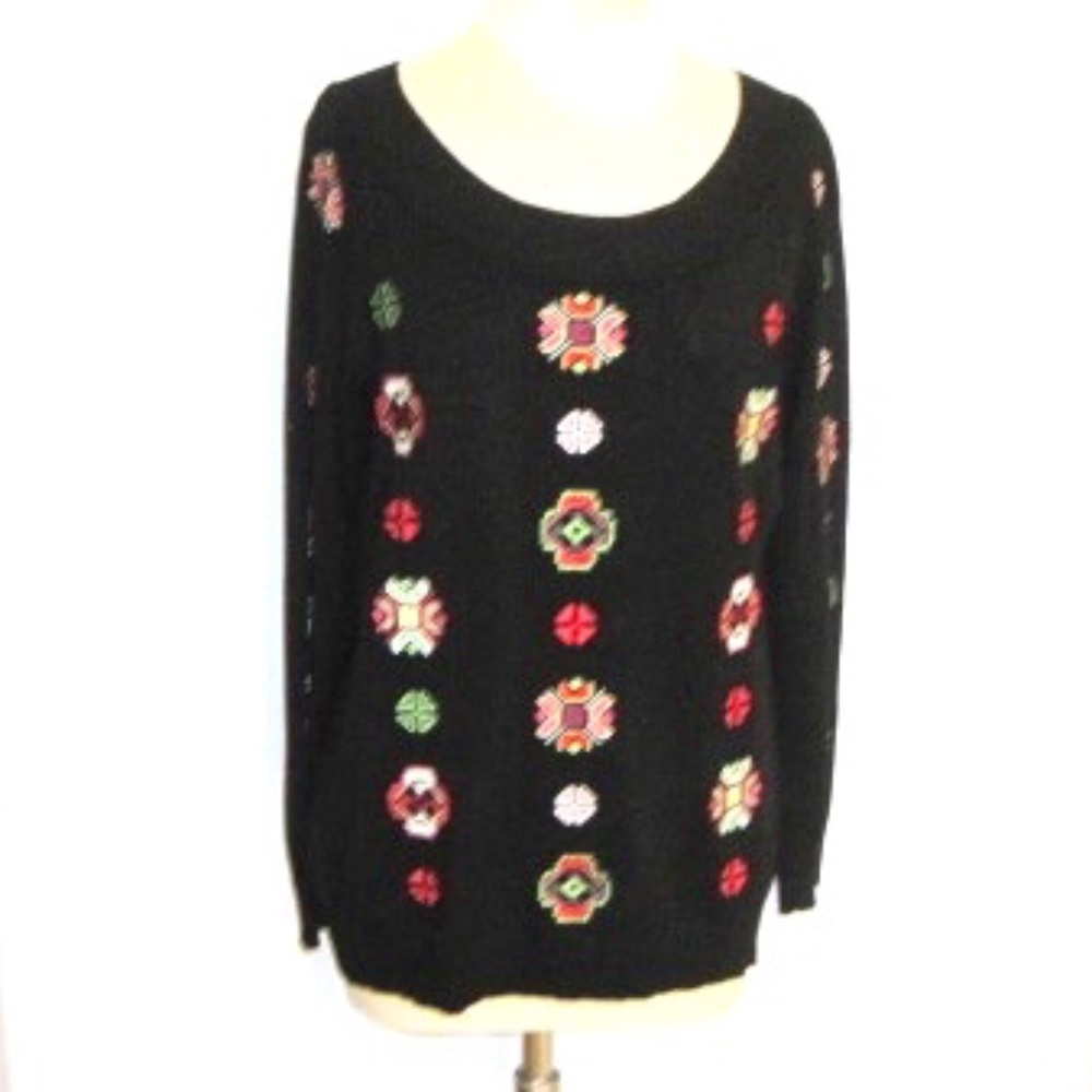 Desigual  Embroidered Knit Top